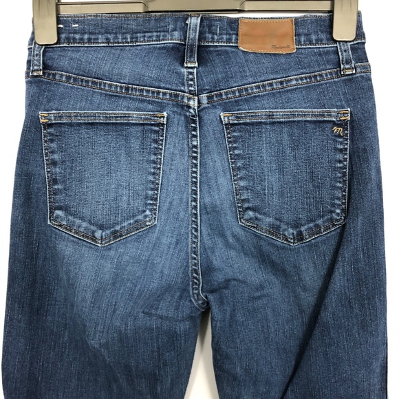 Madewell 10" High-Rise Skinny Blue Jeans Womens 29 Medium Wash Cotton Blend - Picture 5 of 14